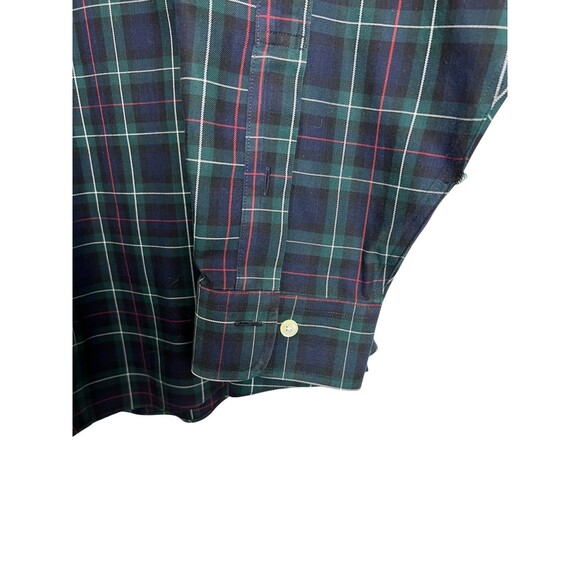 Brooks Brothers 346 Original Polo Shirt Button Non-Iron  Size XL  Navy Plaid - Picture 3 of 6